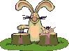 coniglio batte ceppi.gif